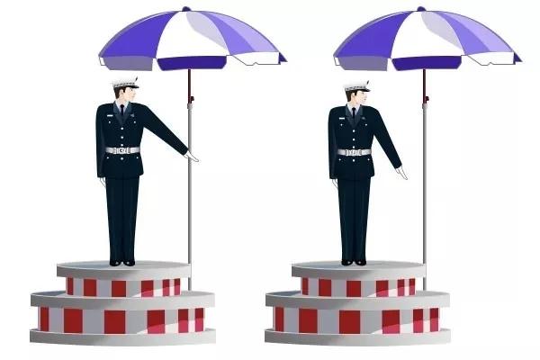 停车场指挥车辆标准手势，车辆指挥手势（速记！图解8种交警手势）