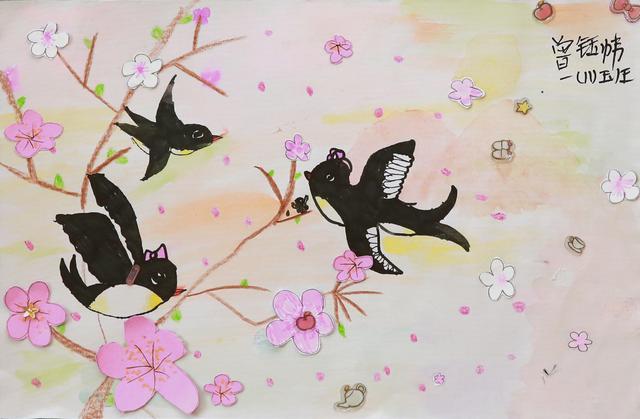 荷花池简笔画，荷花池简笔画手绘（美丽云浮——2020年云浮市庆祝六一儿童节少儿书画作品展）