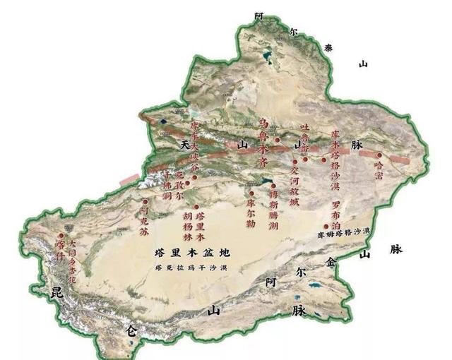 中国四大沙地分布图图片