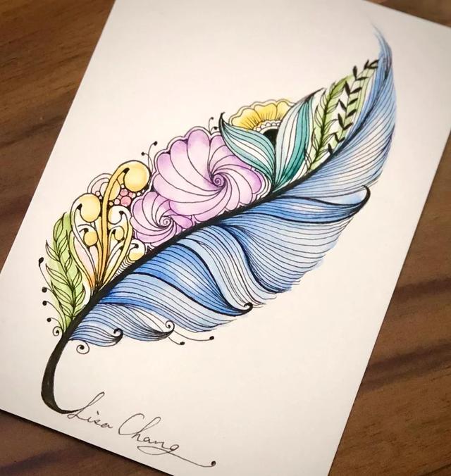 几步画出美丽画面，水粉画教程（5个步骤教你用最普通的笔）