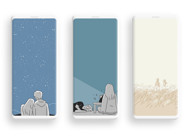 情侣壁纸，情侣壁纸2022最新壁纸（情侣壁纸︱爱在温柔里生长图片）