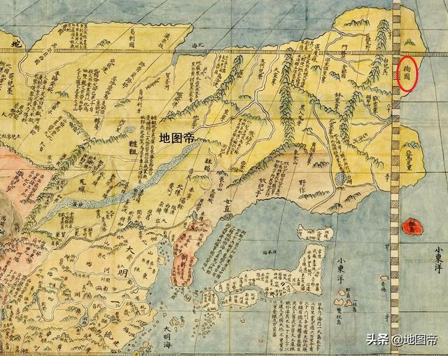 中国和俄罗斯地图，中国和俄罗斯地图全图高清版（明朝地图亚洲东北部有个狗国）