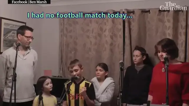 一家人歌词，英国一家六口戏精翻唱\