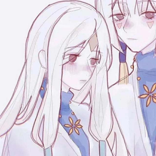 光遇.情头.郡主and高马尾，微信头像，光遇.情头.郡主and高马尾（稀有物种）画师 一碗柳褚 /因光而遇/（光遇cp向情侣头像‖“陷落美好）