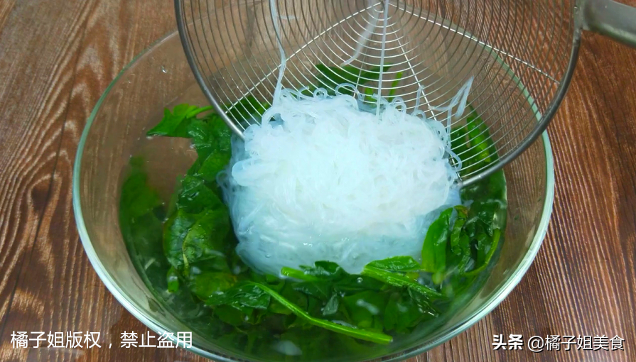 圖片[6]-【豆芽菠菜拌粉絲】做法步驟圖 既美味 又解膩-起舞食譜網