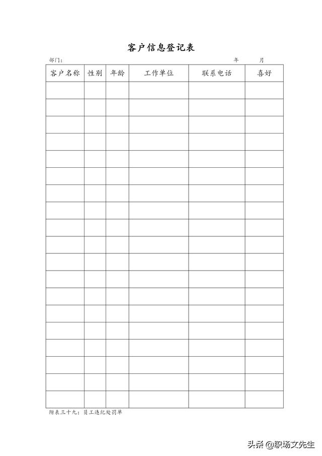 物品移交清单表格，物品统计清单表格（公司管理表格汇编<全套>）