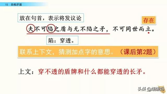 不可同世而立的立是什么意思，同世而立的立是什么意思（五年级下册语文第15课《自相矛盾》图文详解及同步练习）