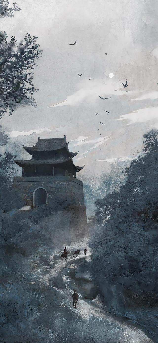 cr:redmatcha武侠风,禅意风插画.绝美古风意境壁纸第(二)期