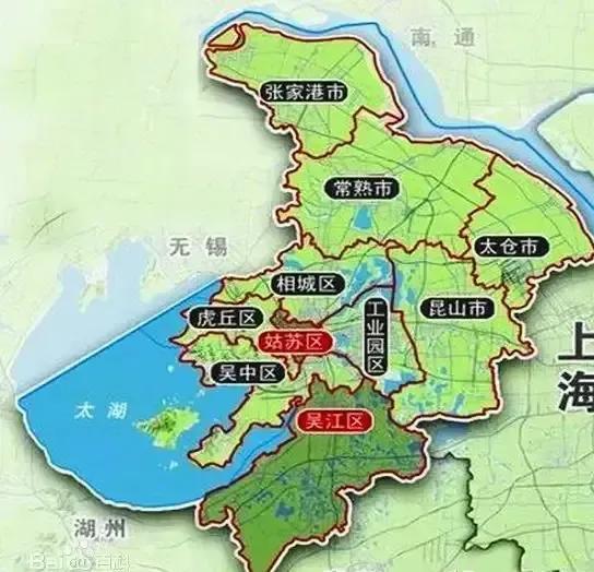 苏州行政区划图(苏州六个区哪个比较好)