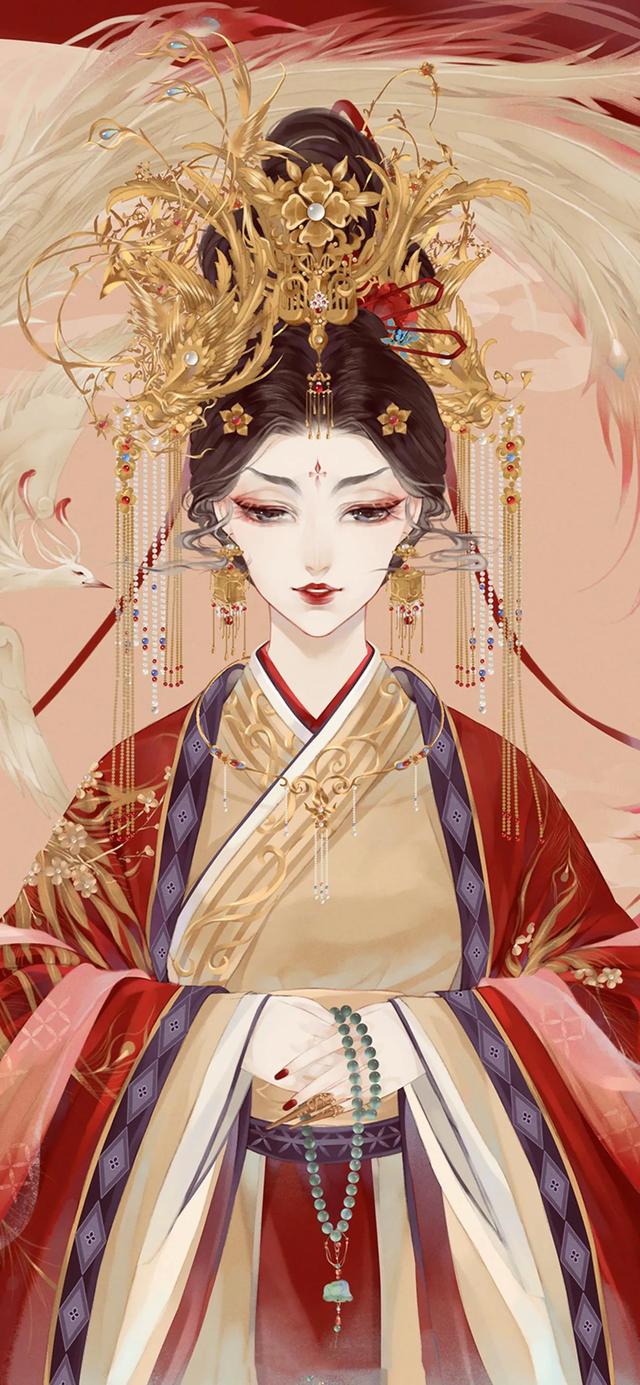古风美女手绘图片，微信头像，古风美女手绘图片（古风美女系列手绘插画合集㈡：）