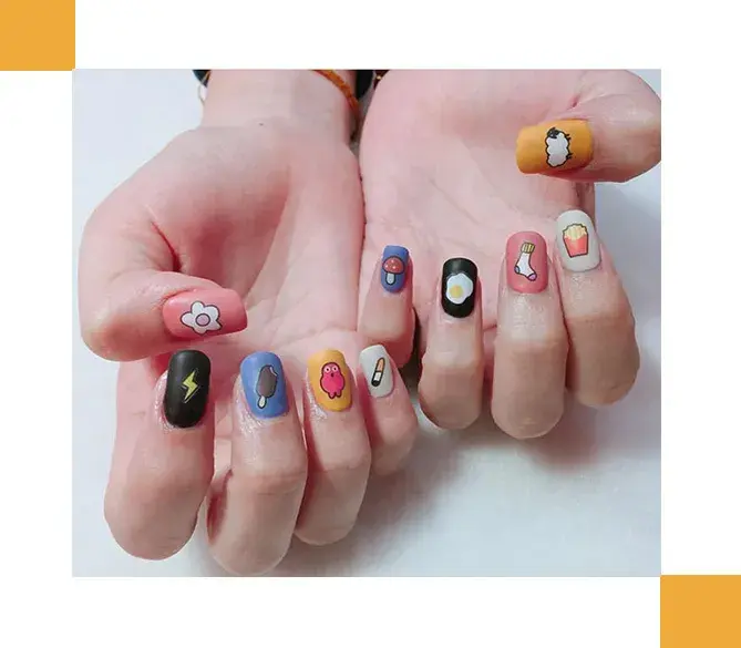 夏天指甲颜色大全图片流行，夏天显白指甲（够仙够清爽最重要是显手白）