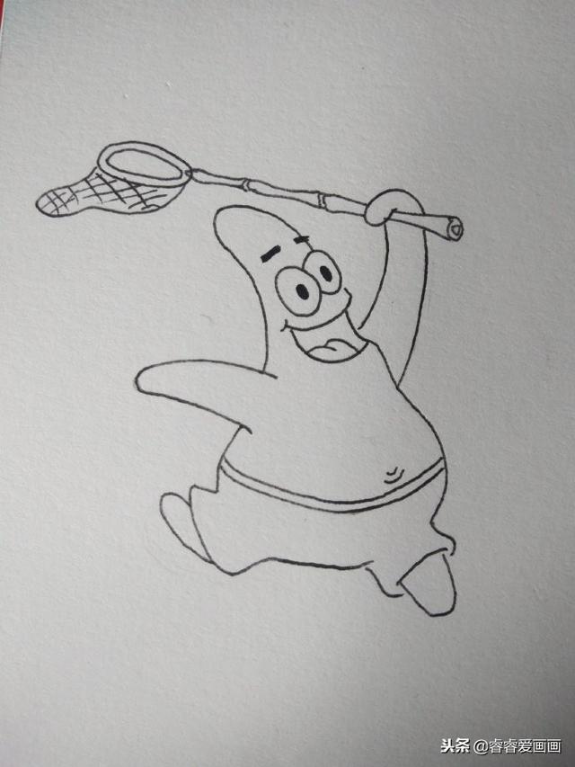 派大星图片简笔画，派大星超级简单简笔画（派大星的简笔画大全）