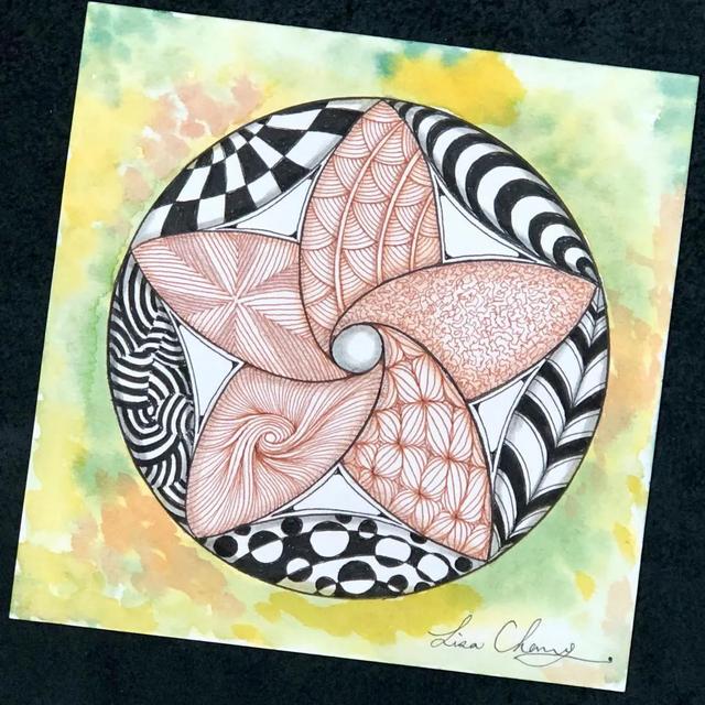 用圆规画出的精美图案，怎样用圆规画好看的图案（画出简单有创意的装饰禅绕画）