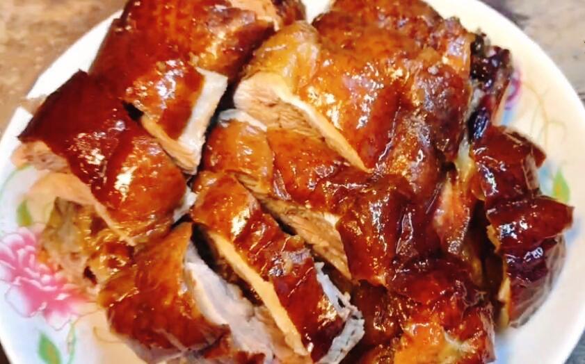 【家庭版脆皮烤鴨】做法步驟圖 皮脆肉嫩 真香-起舞食譜網