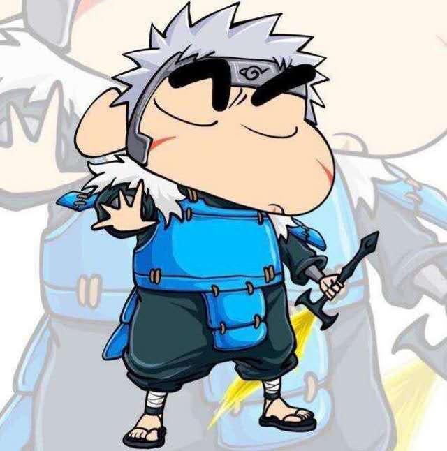 蜡笔小新版火影:小樱变得漂亮,佐鸣是风间和小新,纲手形象毁了