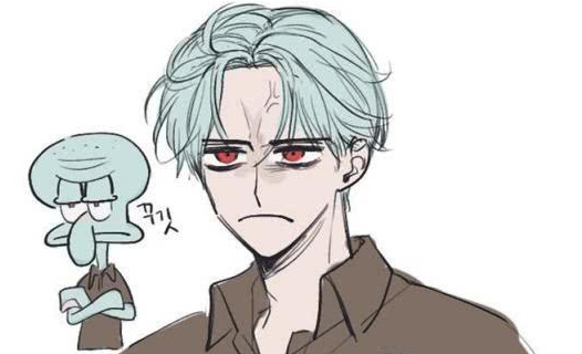 海绵宝宝拟人化，微信头像，海绵宝宝拟人化（章鱼哥这颜值也太帅了）