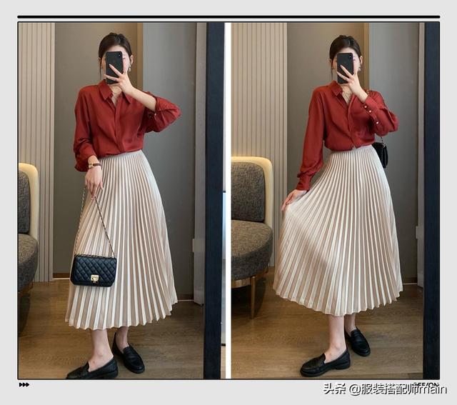 百褶裙的10种搭配方法，百褶裙怎么搭配（3种搭配轻松穿出优雅气质）