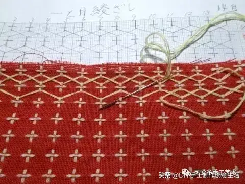 刺子绣入门针法教程，精致优雅的刺子绣