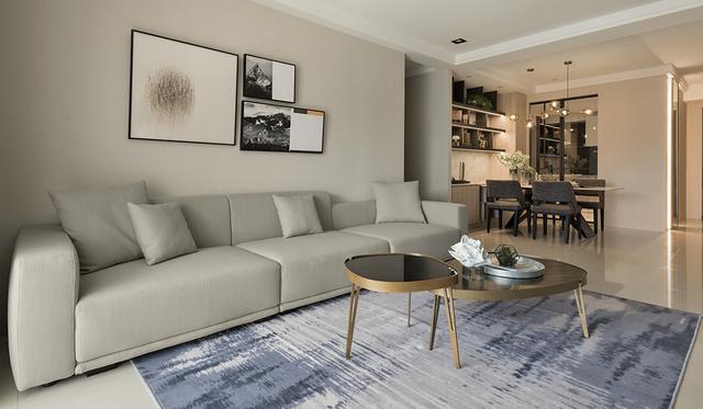 室内地板砖装修图片，室内地板砖效果图（客厅铺地砖+房间铺地板是最佳搭配）