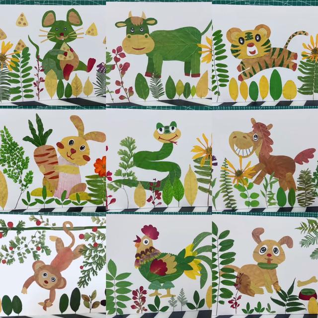 用树叶贴画的方法与步骤，怎样用树叶贴画（不花一分钱的早教课）