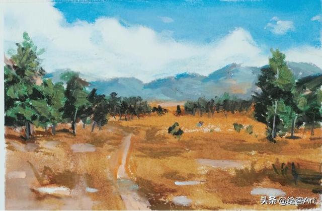 油画的各种工具怎么用，教你画出大师级风景画