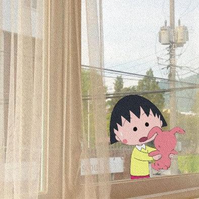 丸子家族头像·望喜微信，丸子家族头像·望喜（樱桃小丸子头像背景图）