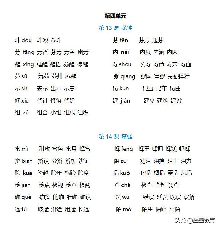 汉字尔组词，尔组词（汉字尔组词（三年级下册语文全册生字组词）