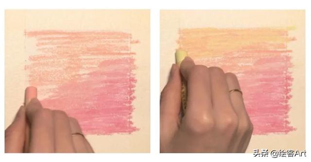 简笔画：油画棒画花朵步骤，简笔画小兔子的画法（0基础也能画出清新浪漫的春日花海图）