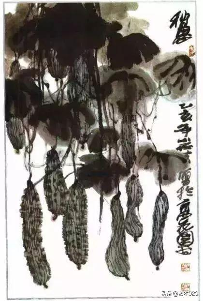 丝瓜喜欢阴还是阳，丝瓜苗喜阳还是阴（一教就会，国画丝瓜的写意画法）