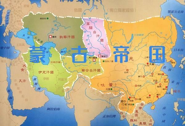 蒙古帝国最大面积图片