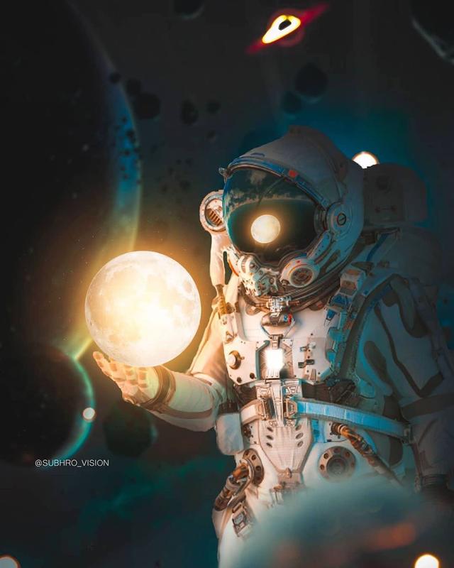 宇航员，微信头像，宇航员（宇航员壁纸\u0026头像第二期丨你好）