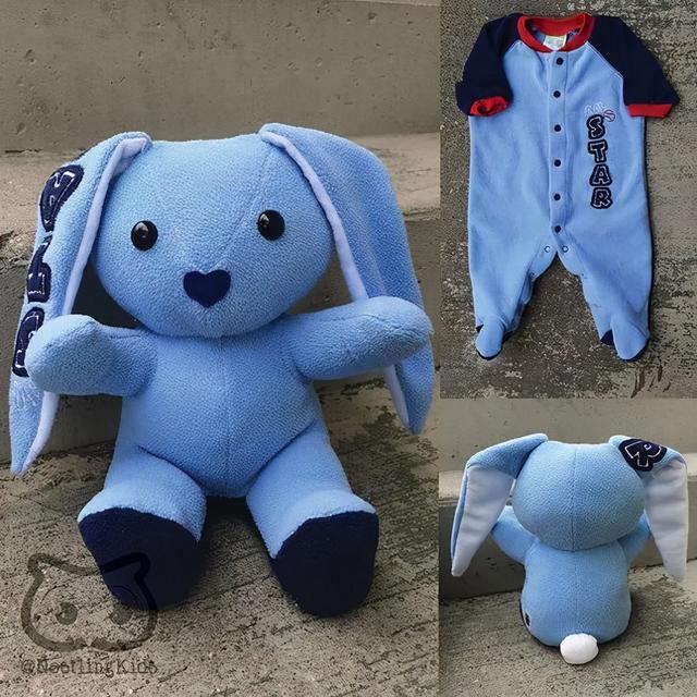 旧衣服怎样巧妙处理或利用，旧衣服怎么合理利用（妈妈把孩子的旧衣服变成了小熊玩偶）