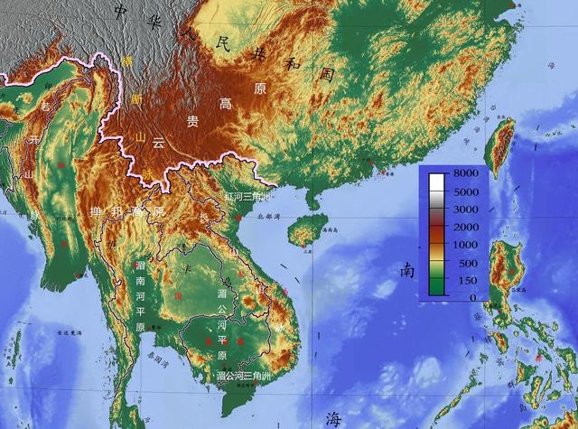 中南半岛地势特征，中南半岛地形图（“中南半岛”的地形特征）