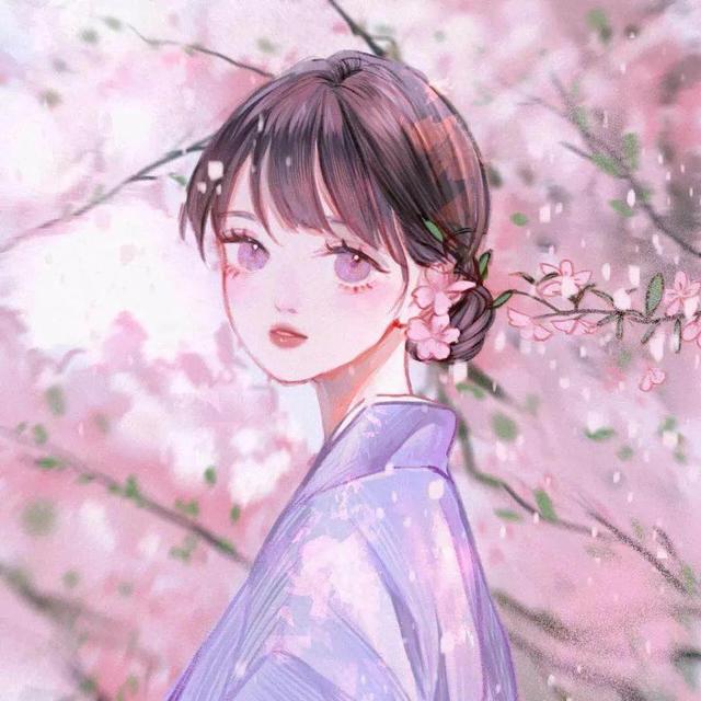 可爱的女生头像. 动漫 仙气，可爱仙气动漫女头自截微信（总有人会带着热衷和坚信去拥抱你）微信（你是落日弥漫的橘）