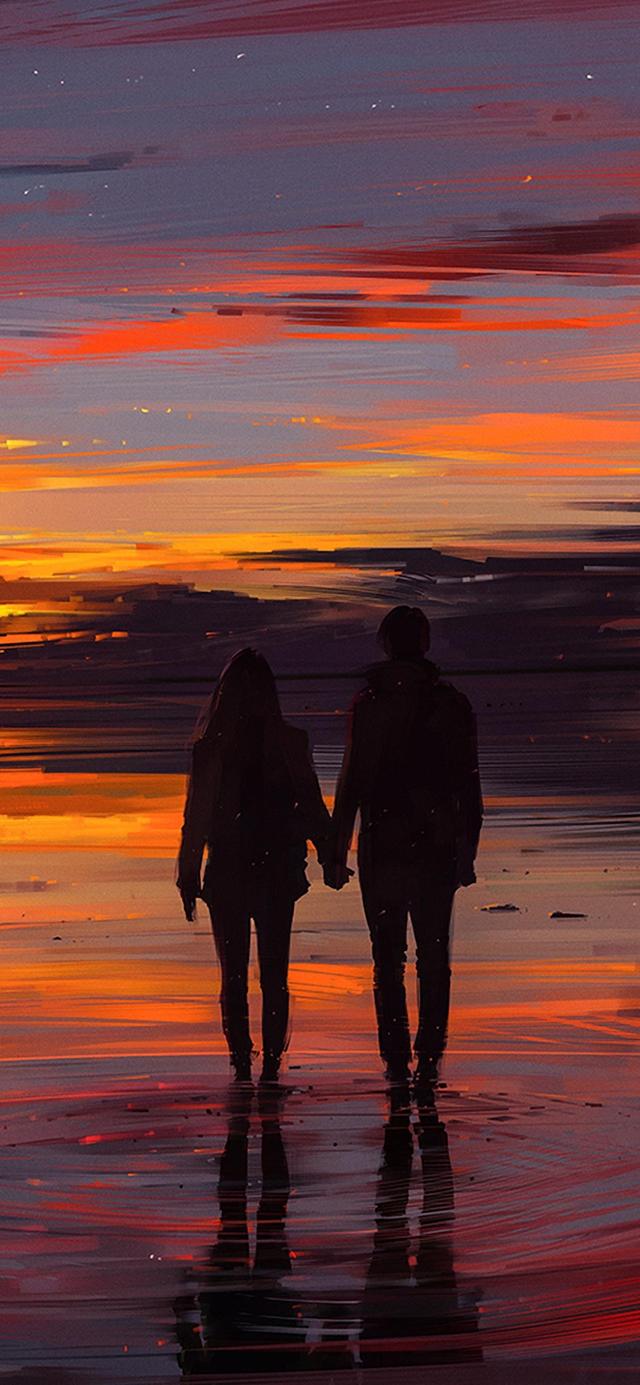 高清情侣壁纸.一对,情侣图片一对 壁纸(浪漫爱情插画手机壁纸)