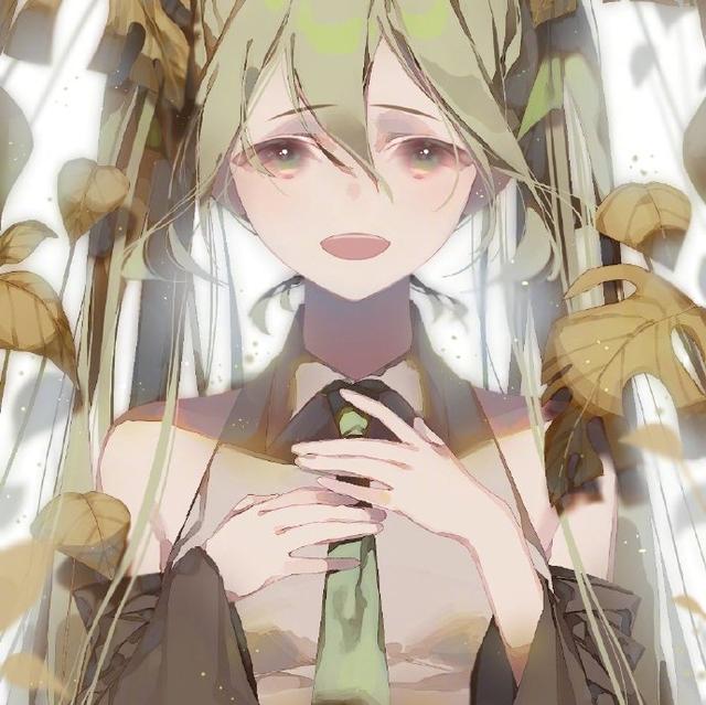 双马尾，微信头像，双马尾（这位画师大佬的初音太适合当头像了）