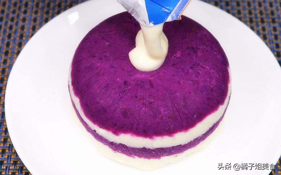 图片[4]-【酸奶紫薯山药】做法步骤图 好吃又好看 比蛋糕还解馋-起舞食谱网