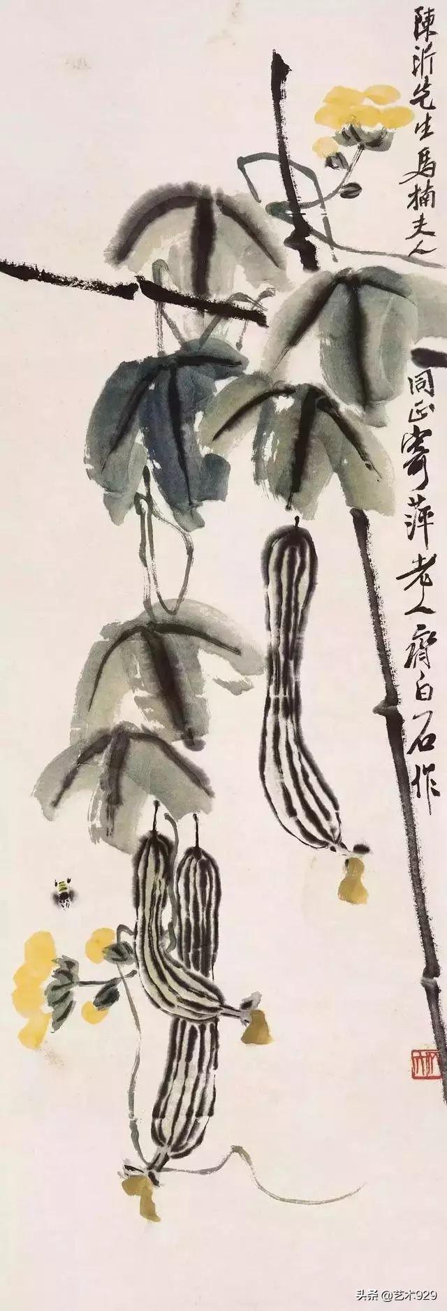 丝瓜喜欢阴还是阳，丝瓜苗喜阳还是阴（一教就会，国画丝瓜的写意画法）
