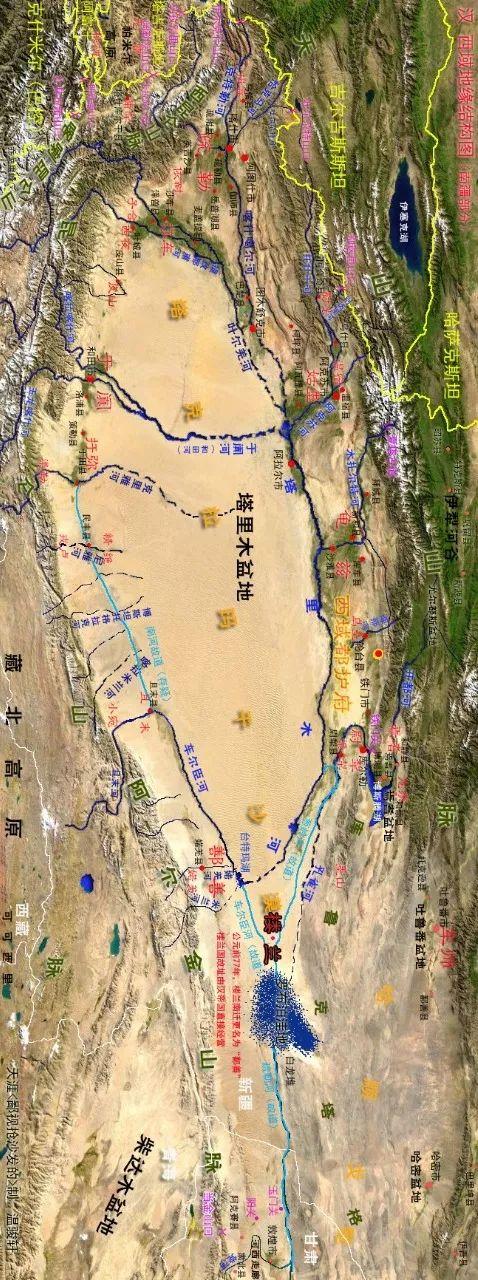 天山在地图上的位置，天山在哪里地图（详解天山南北——西域与大中亚地区）