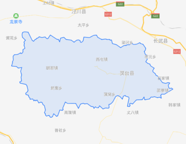 泾川县乡镇地图图片