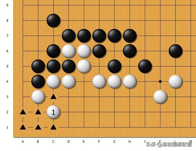 围棋三十六种杀法，围棋的基本杀法——虎口逃生杀法（8种\