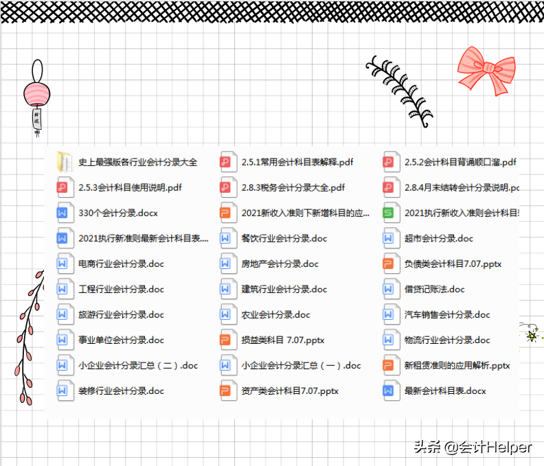 会计分录口诀（会计分录还不会）