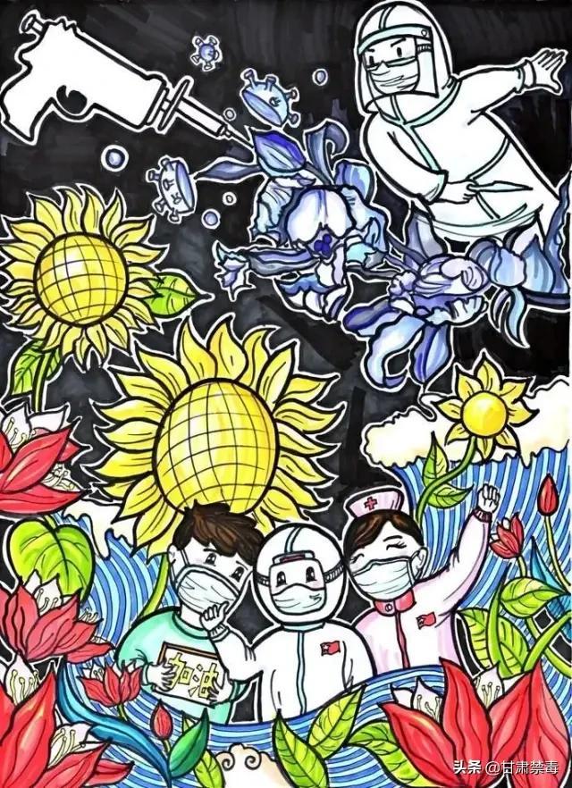 禁毒绘画简单易学，禁毒的儿童画怎么画（来品品孩子们的绘画作品）