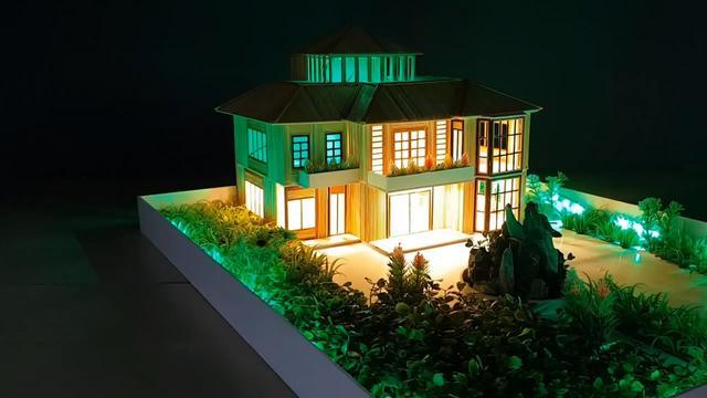 别墅模型制作教程，豪华别墅模型的制作方法