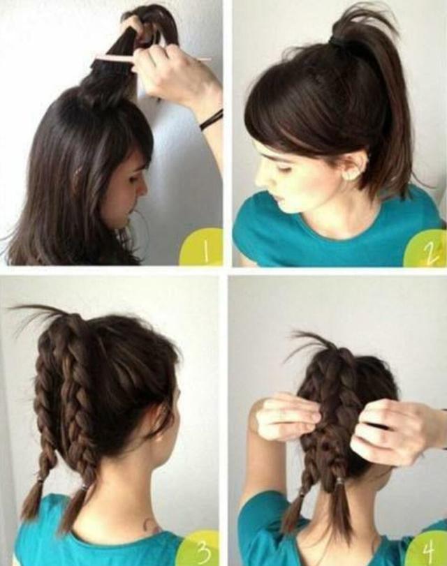 简单的自己盘头发方法，自己学盘发技巧（3款女士简单盘发）