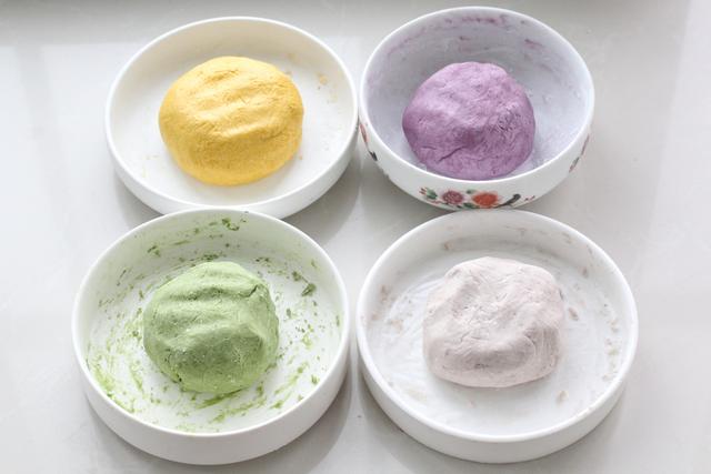 芋圆的制作方法，黄薯芋圆的制作方法（四种颜色零添加）