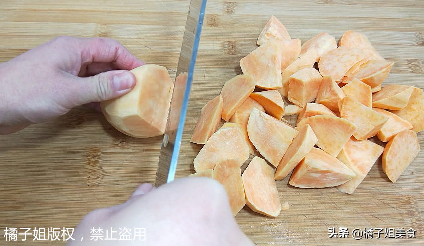 图片[4]-【拔丝红薯】做法步骤图 孩子的最爱 连吃3天也不腻-起舞食谱网