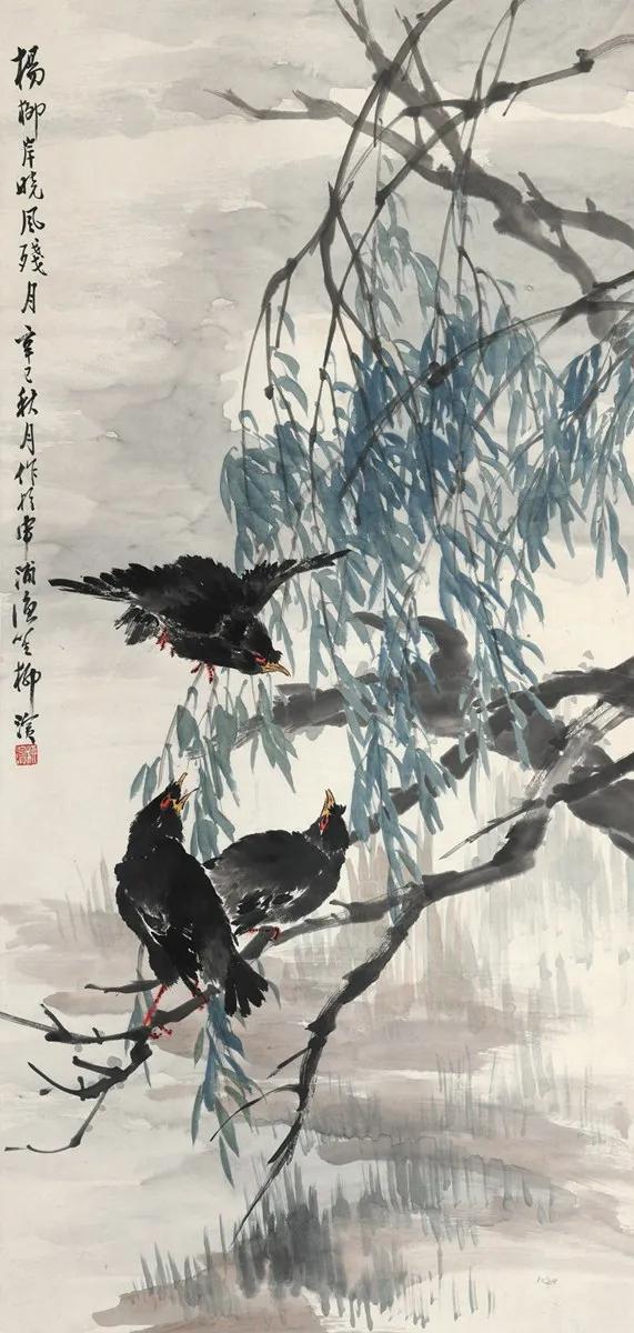 一步一步画柳树，一分钟简笔画—跟我一起画柳树（品读Ⅰ九位大师画春柳）