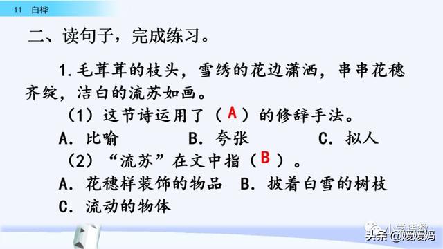 悠扬的近义词，“悠扬”的近义词是什么（四年级下册语文第11课《白桦》图文详解及同步练习）