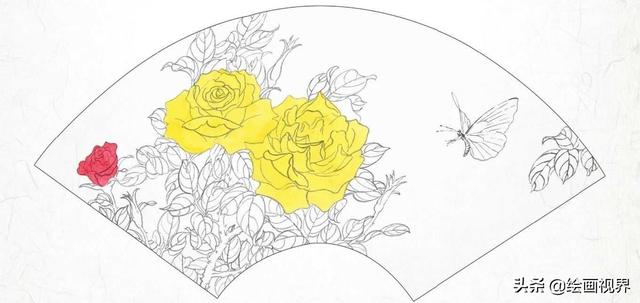 如何绘画嫩叶，如何绘画嫩叶花（零基础扇面国画教程）